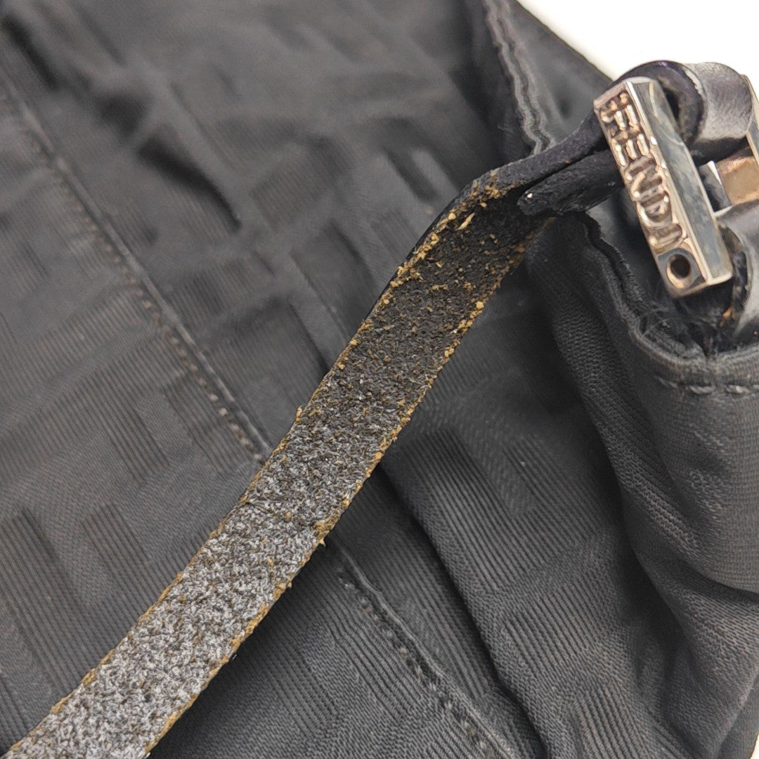 Fabric Shoulder Bag Black