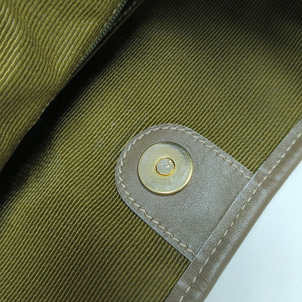 Fabric Top Handle Bag Beige
