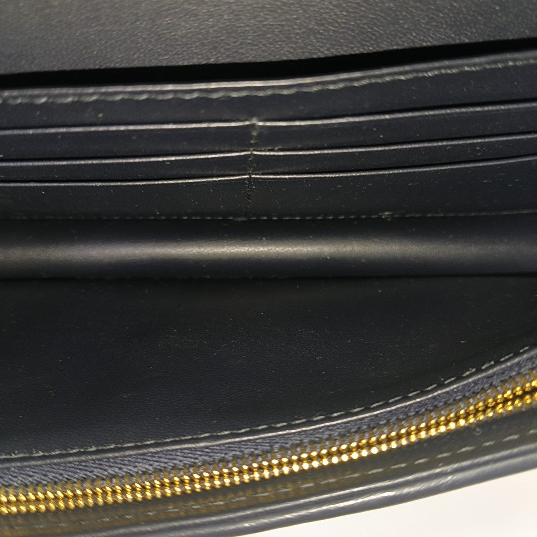 Oblique Canvas Shoulder Bag Blue