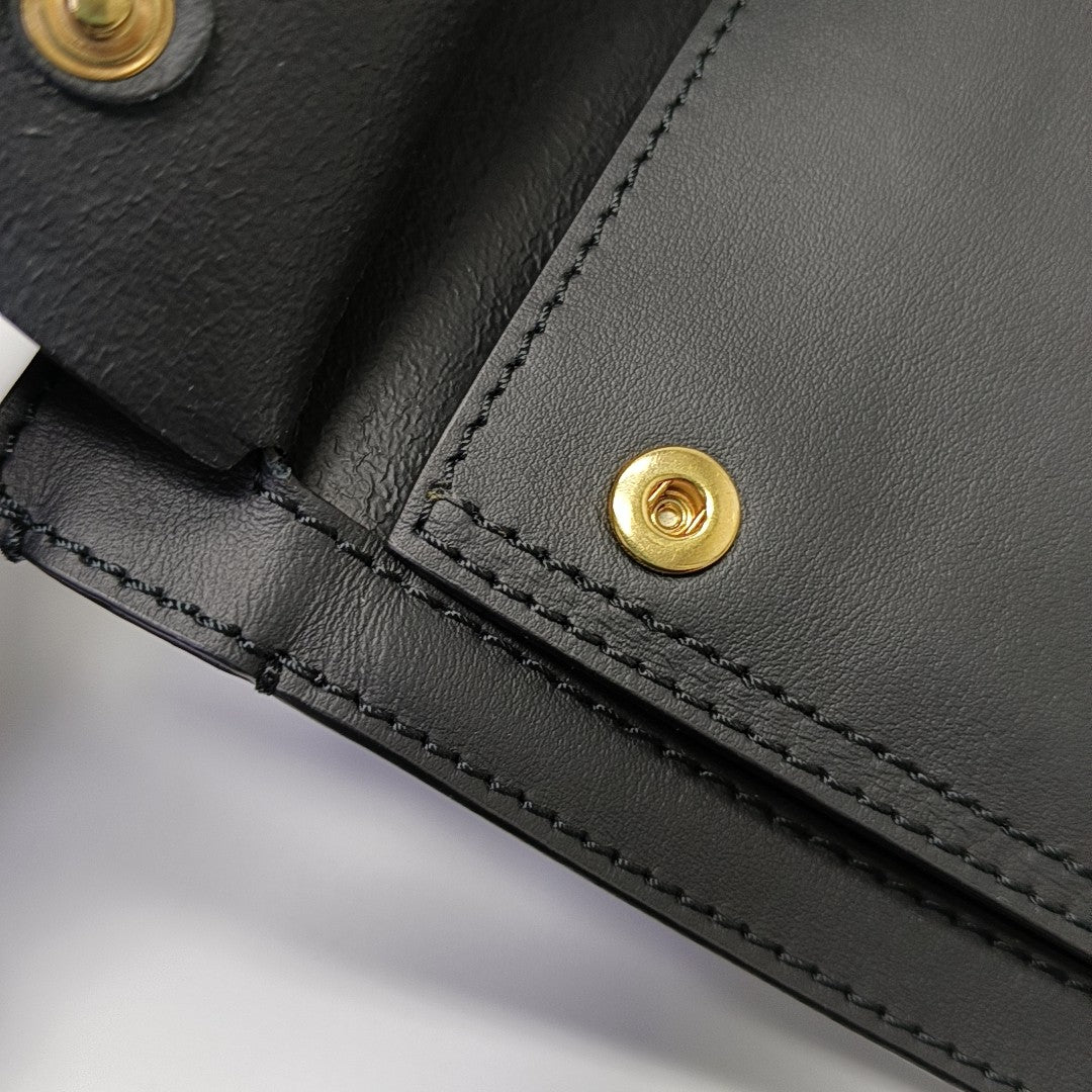 Calfskin Shoulder Bag Black