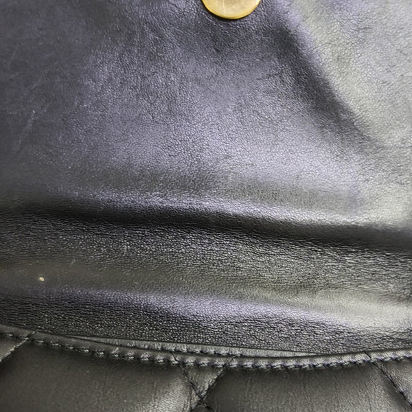 Sharp Quilted Calfskin Black
