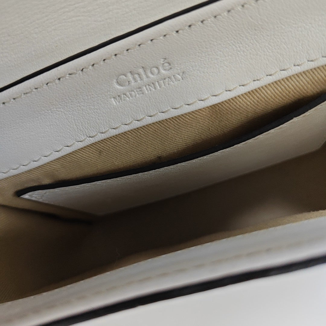 Chloé C Mini Calfskin White