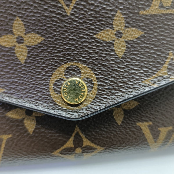 SARAH Monogram Coated Canvas Brown