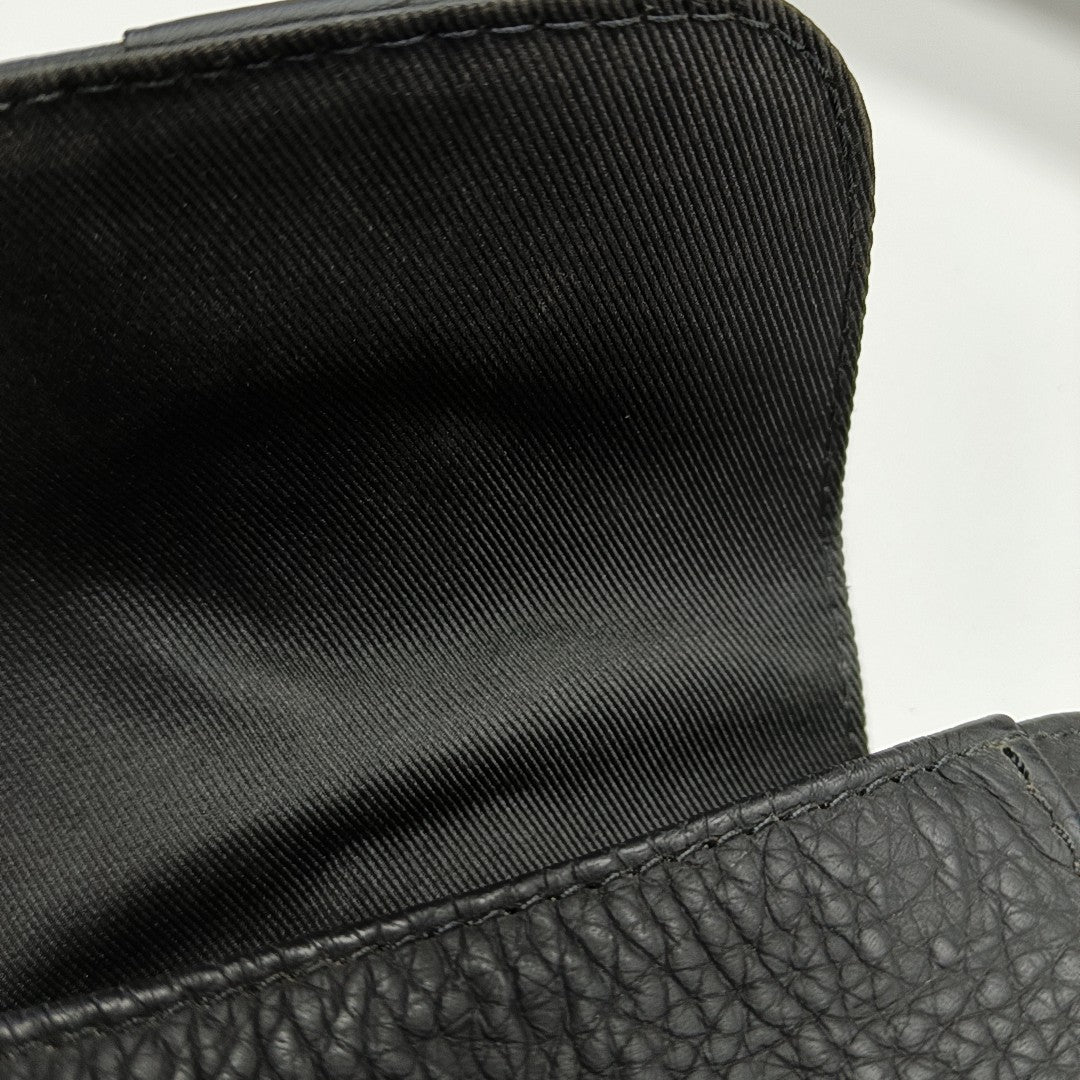 Calfskin Shoulder Bag Black