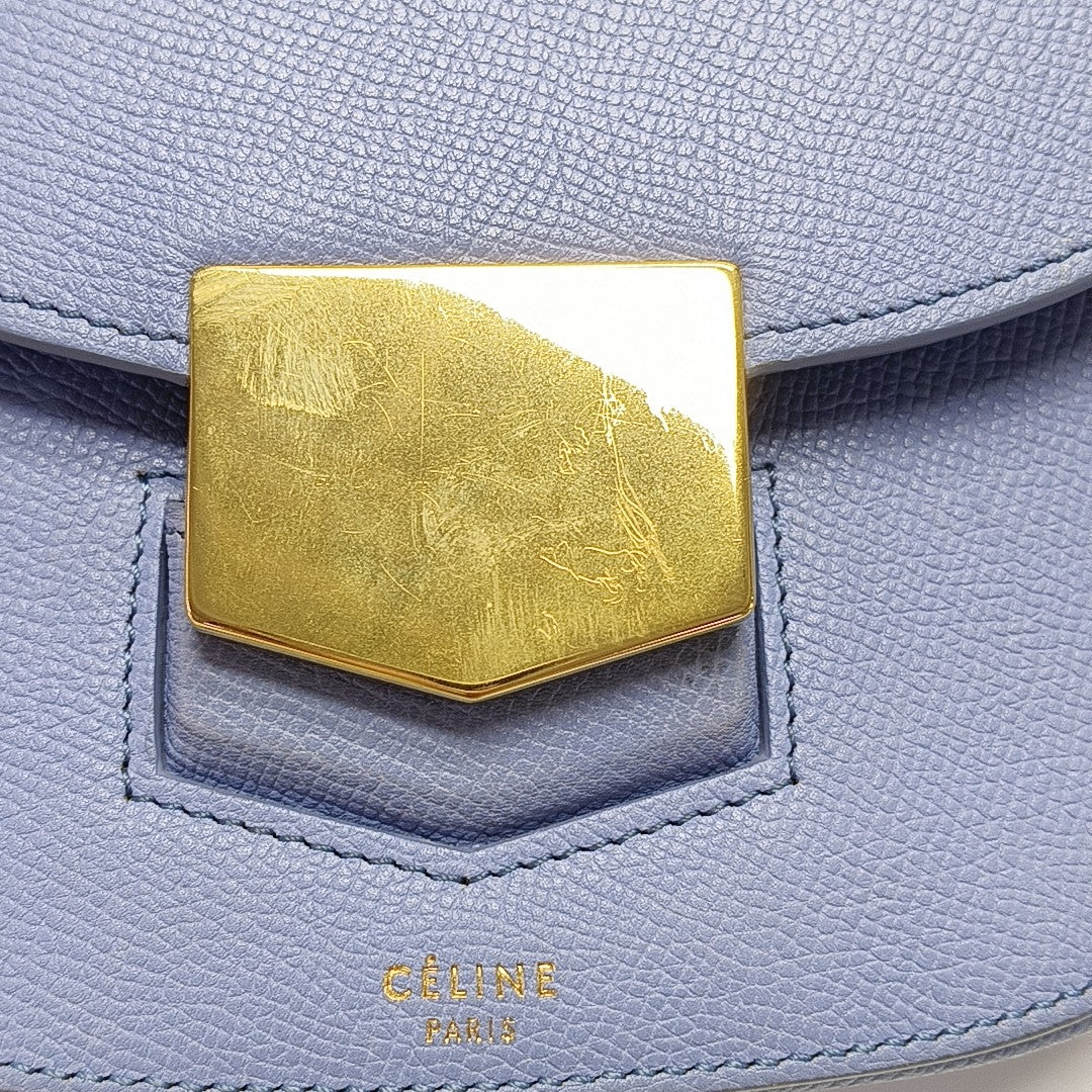 TROTTEUR Small Calfskin Blue