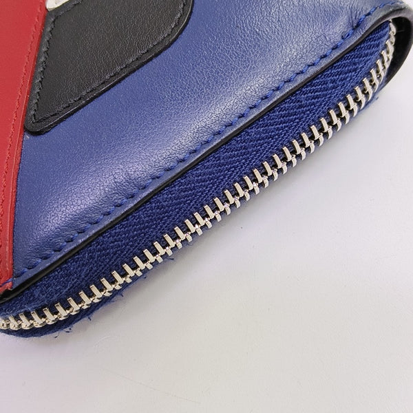 Monster Calfskin Blue Wallet
