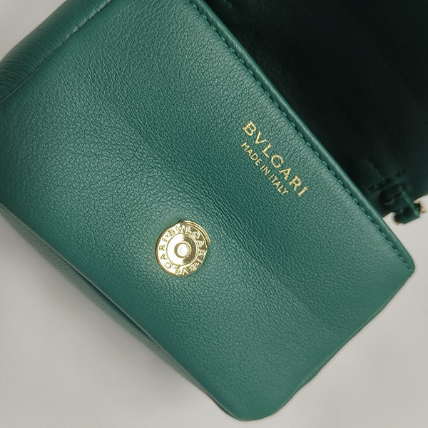 SERPENTI CABOCHON Quilted Calfskin Green