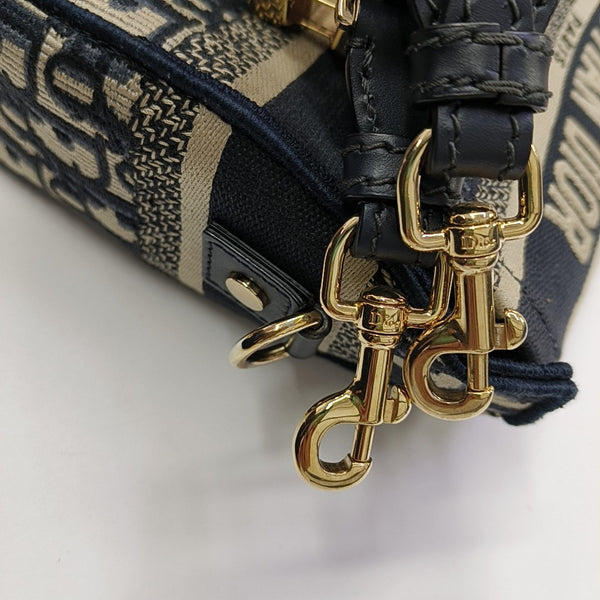 Diorcamp Small Oblique Canvas Blue