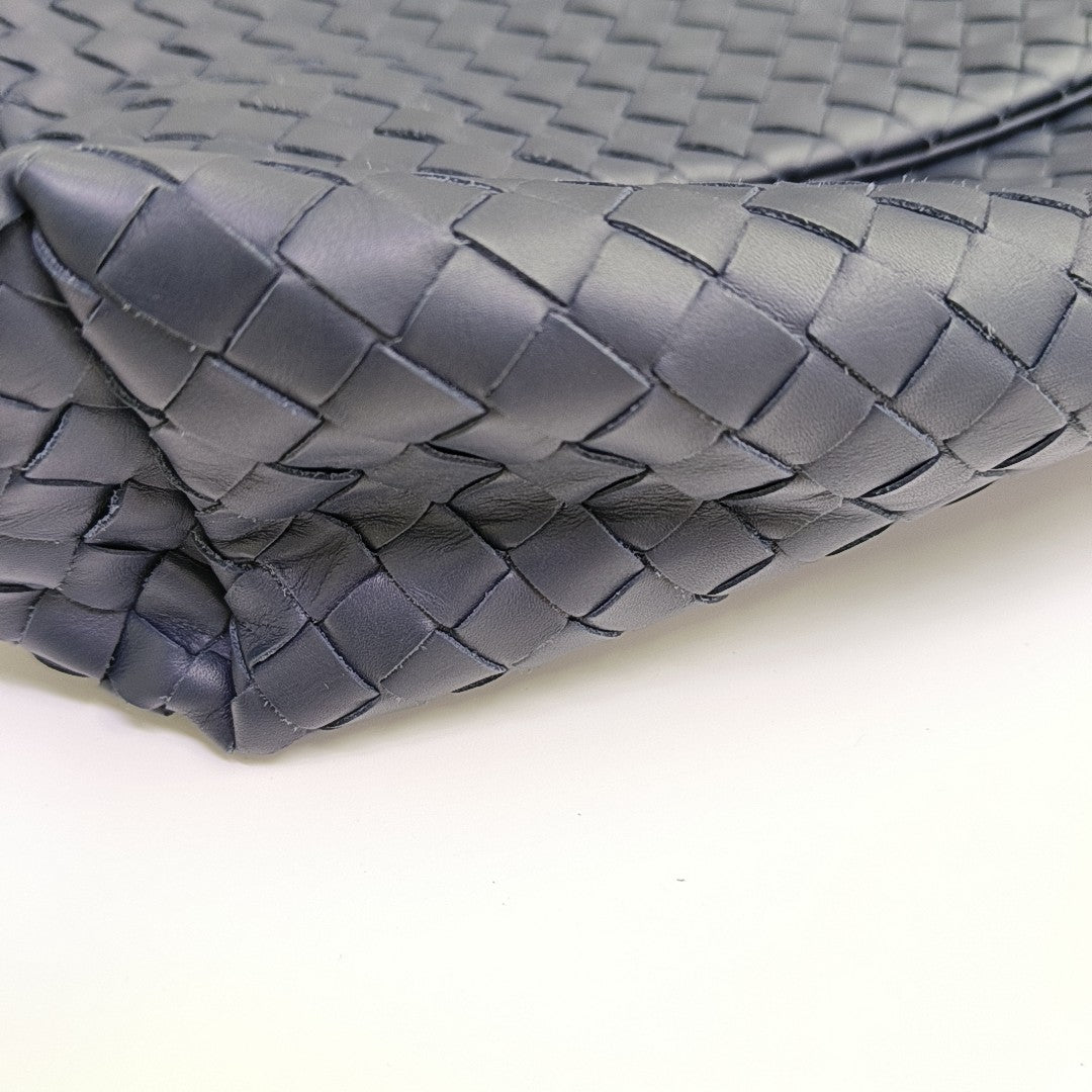 Calfskin Shoulder Bag Blue