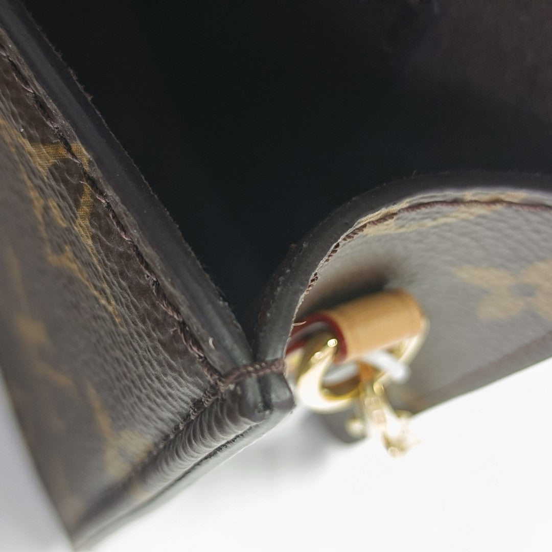 Lily Monogram Coated Canvas Brown