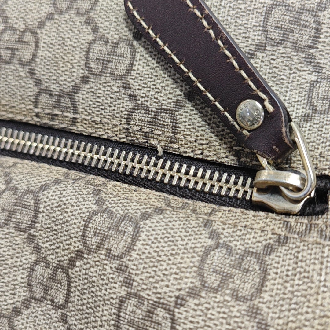 Monogram Coated Canvas Crossbody Bag Black