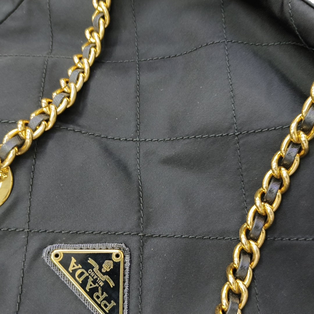 Re-Edition 1995 Chaîne Quilted Nylon Black