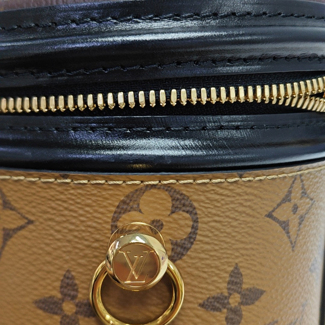 CANNES PM Monogram Coated Canvas Brown
