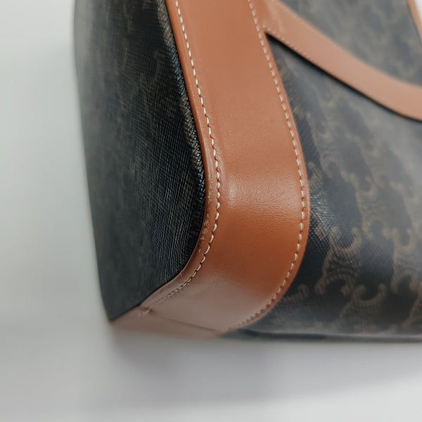 TRIOMPHE CANVAS Small Coated Canvas Brown