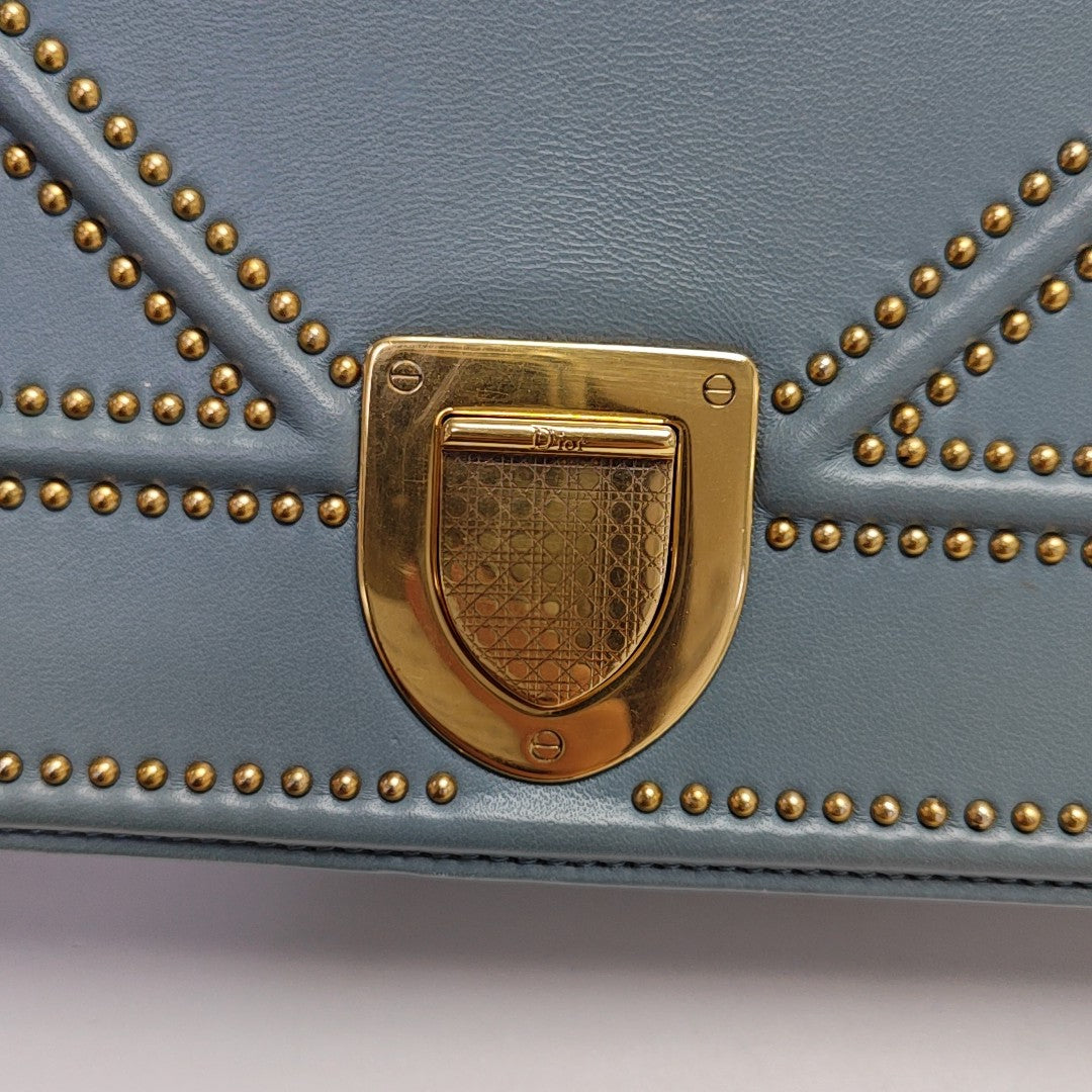 Diorama Medium Calfskin Blue