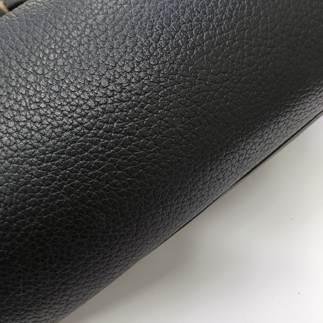 Calfskin Bucket Bag Black