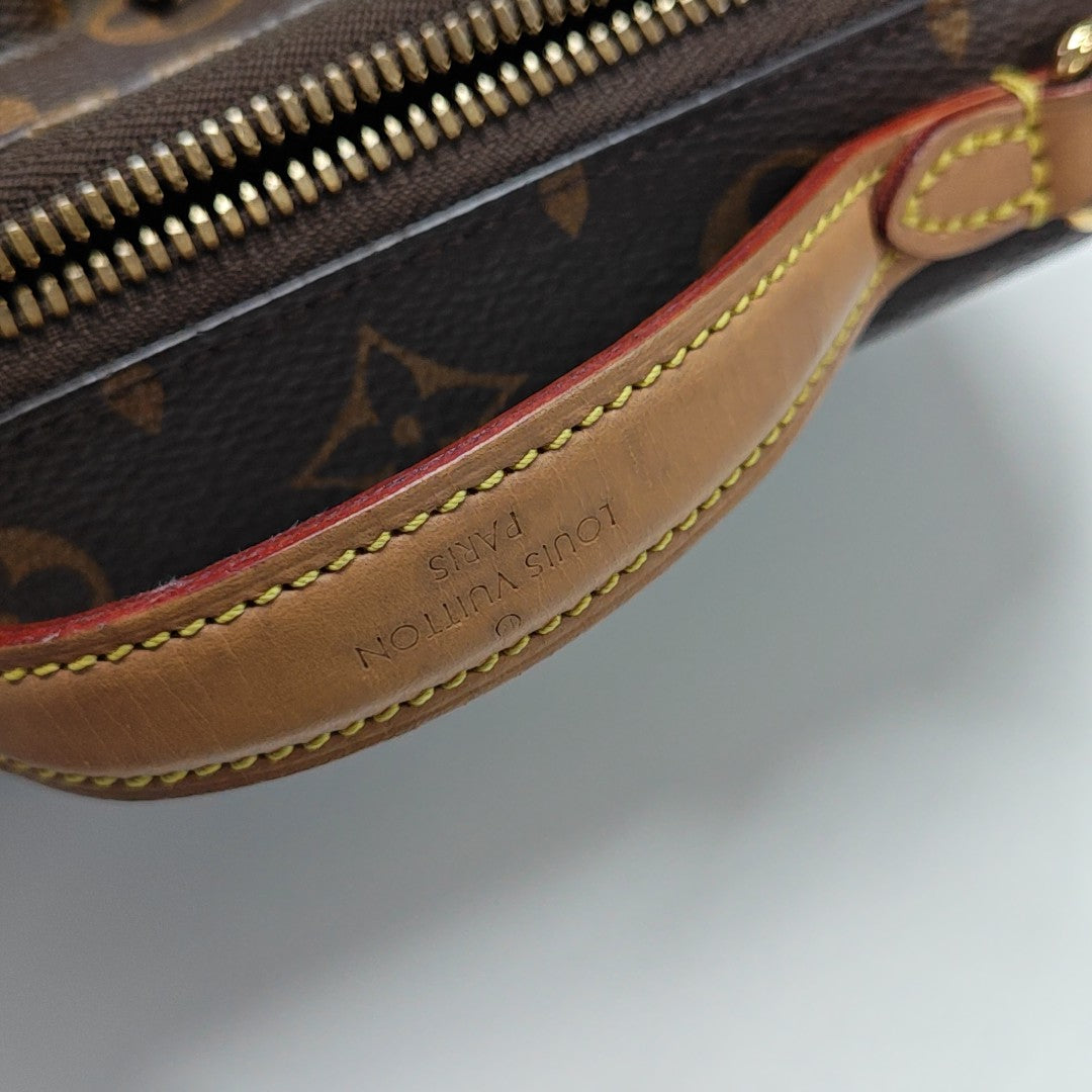 UTILITY Monogram Coated Canvas Brown