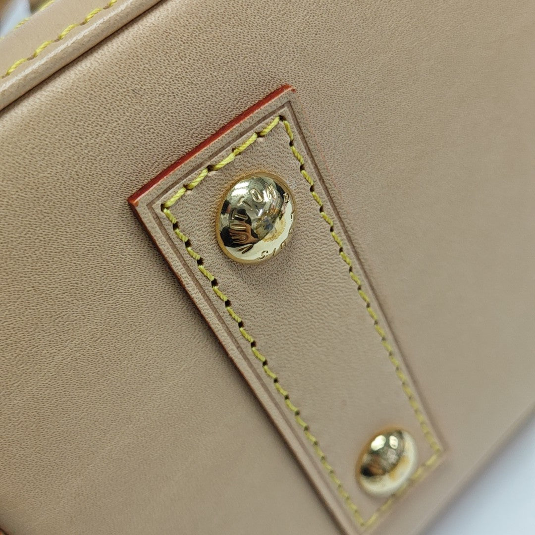 ALMA BB Monogram Coated Canvas Brown