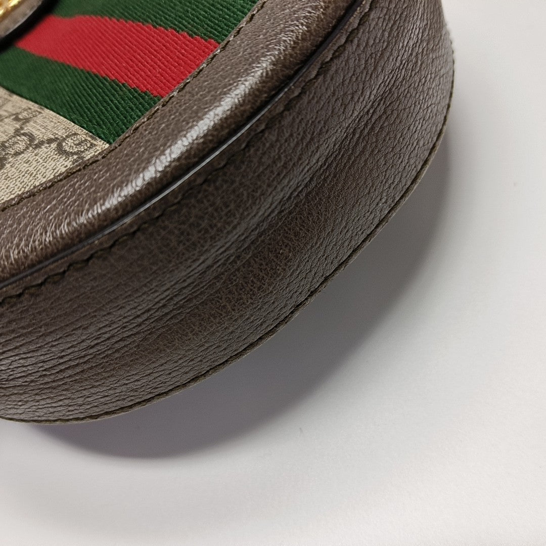Ophidia Mini Monogram Lona Revestida Beige
