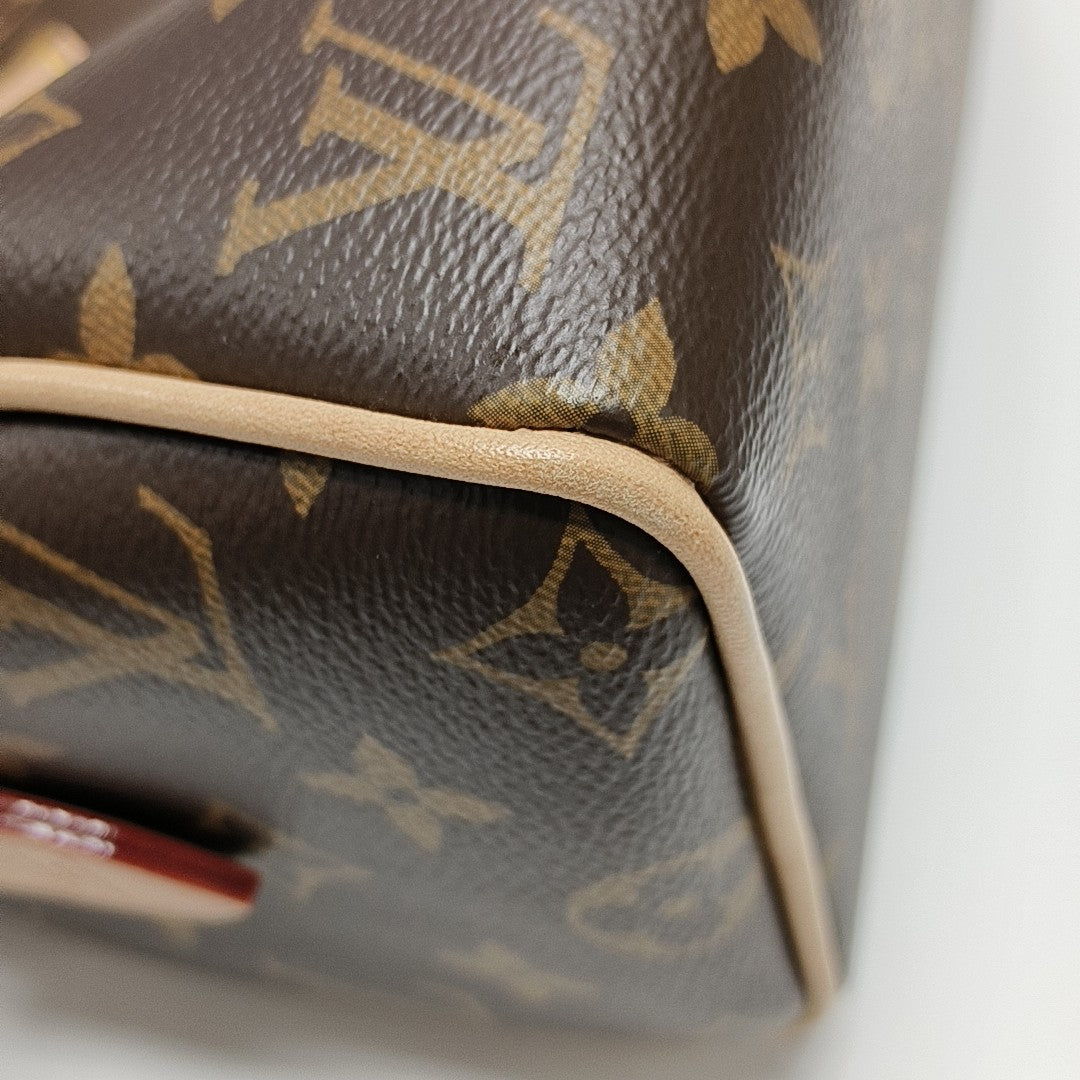 SPEEDY 20 Monogram Coated Canvas Brown