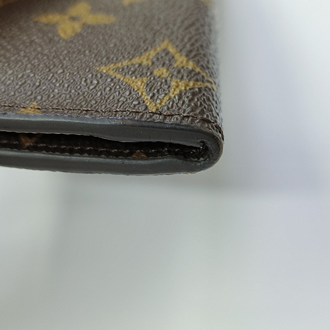 JOSÉPHINE Monogram Coated Canvas Brown Wallet
