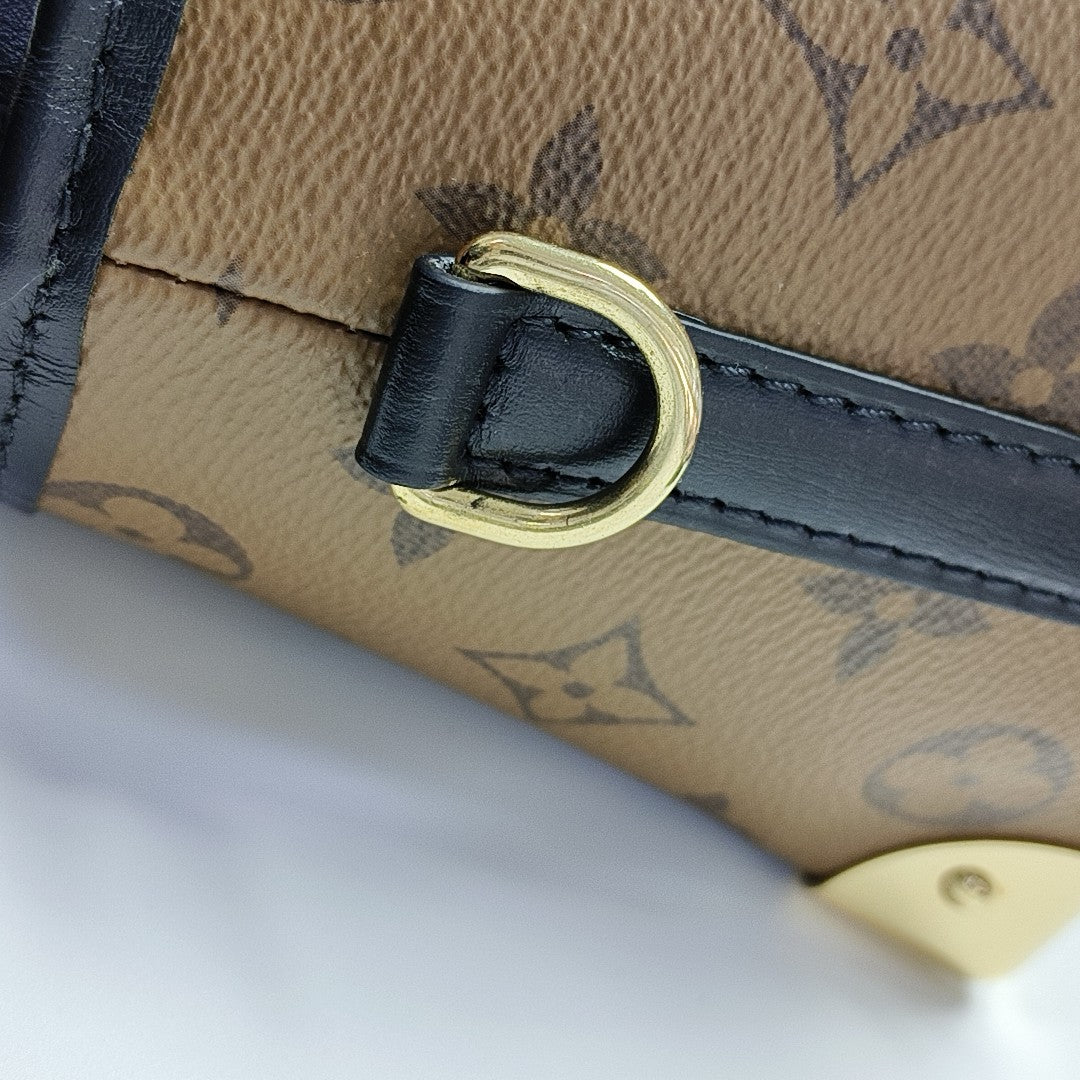 NOÉ PURSE LV CHARMS Monogram Coated Canvas Brown