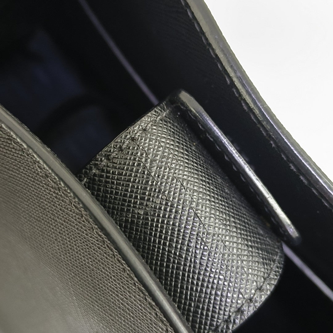 Bibliothèque Saffiano Calfskin Black