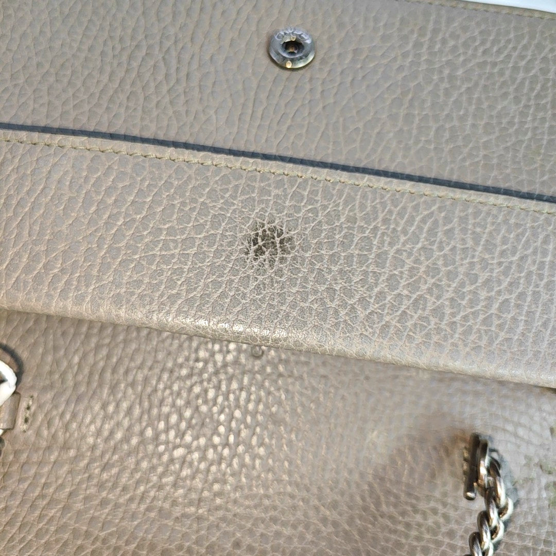 Authenticated pre-owned  Dionysus Super Mini Calfskin Grey - Shoulder Bag at Looply