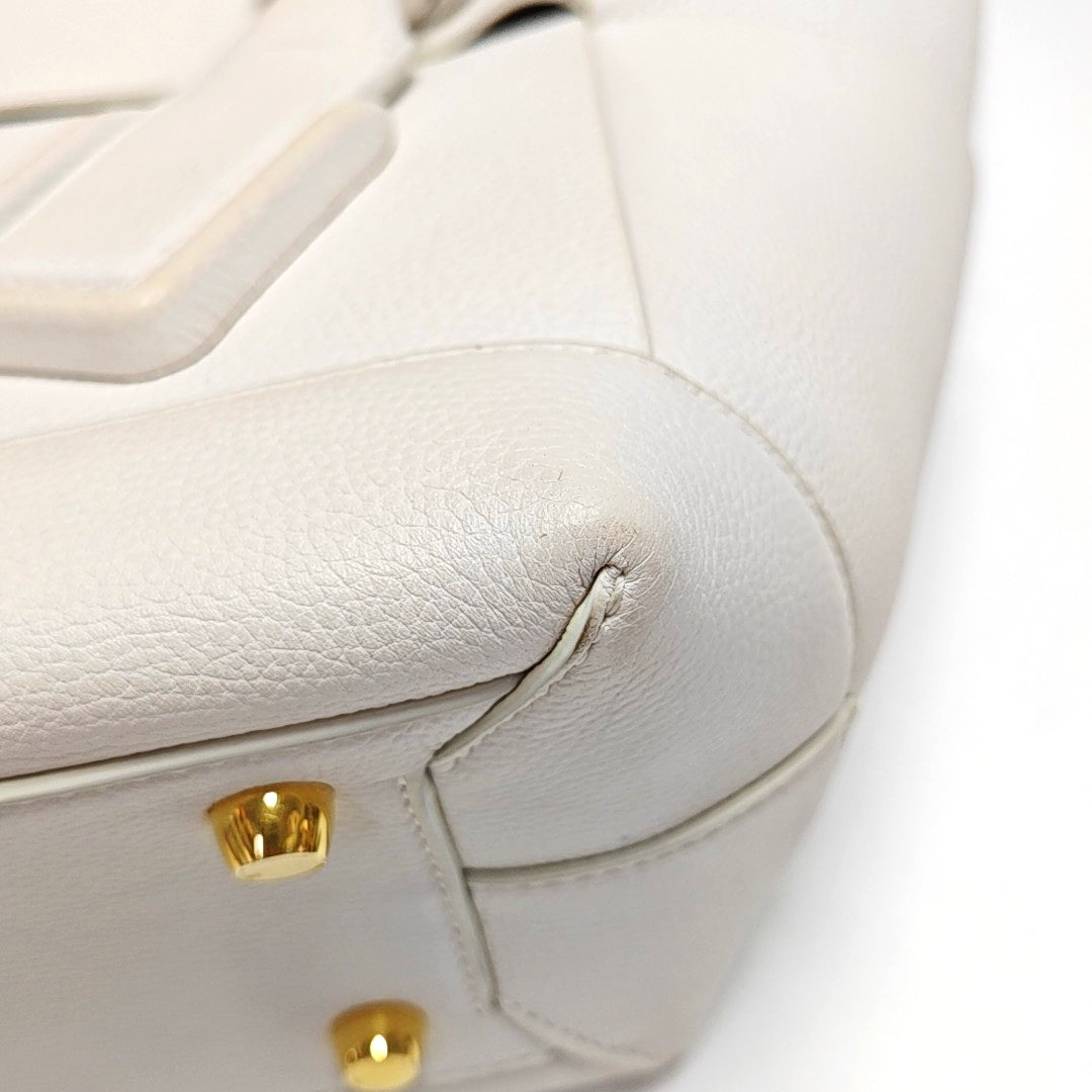 Arco Small Calfskin White
