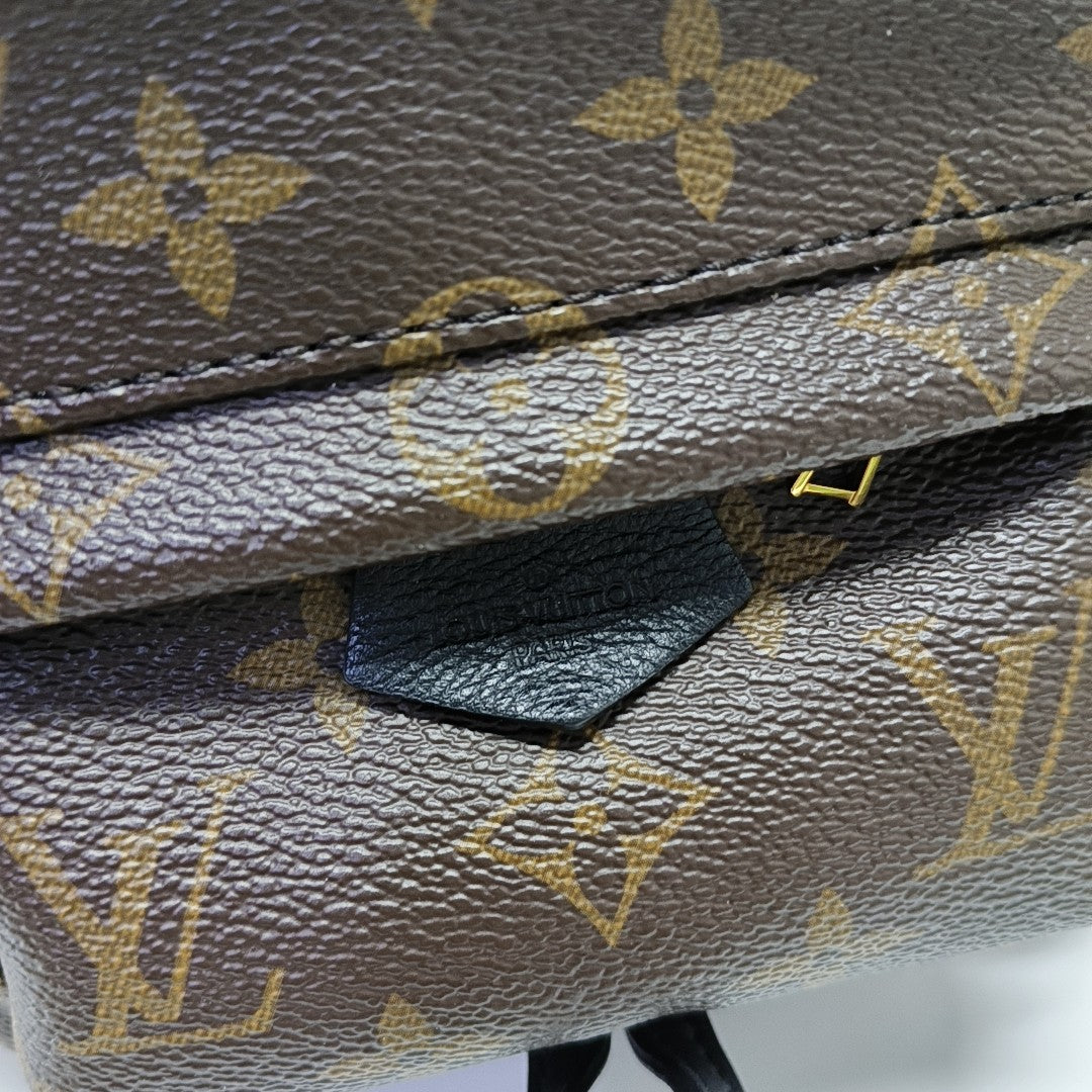 PALM SPRINGS Mini Monogram Coated Canvas Brown
