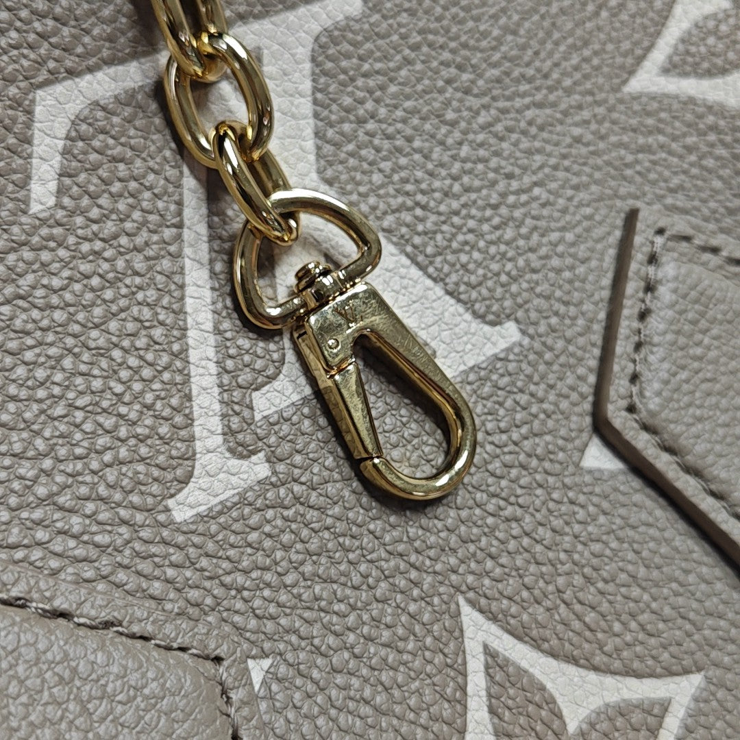 SPEEDY 20 Monogram Calfskin Gray