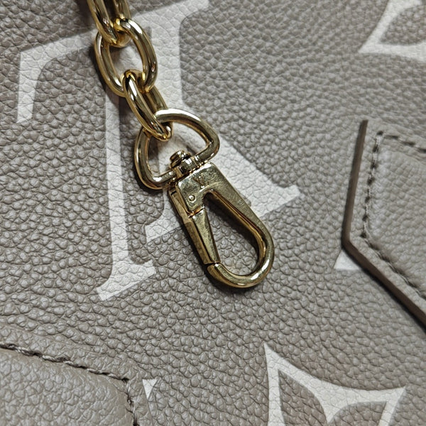 SPEEDY 20 Monogram Calfskin Gray