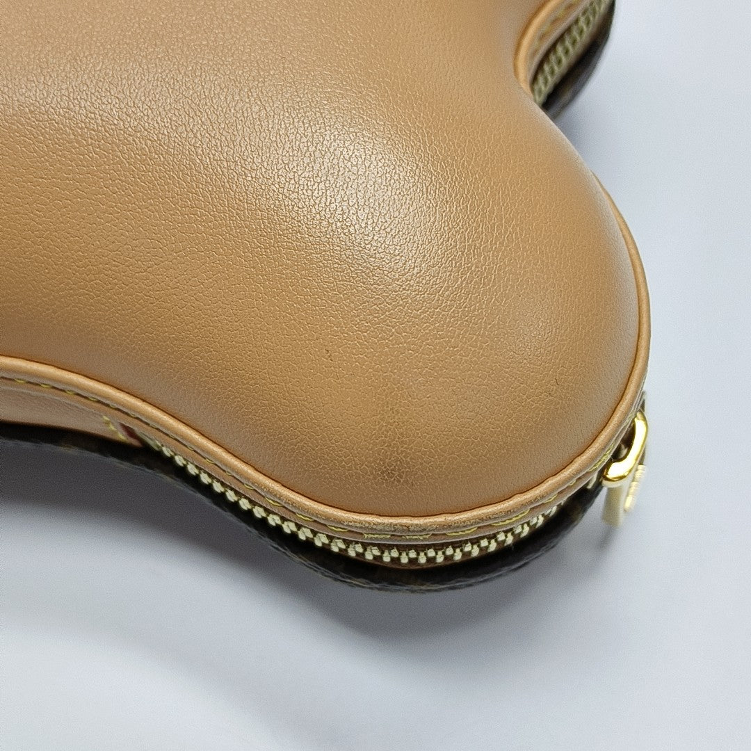 Monogram Coated Canvas Crossbody Bag Mini Brown