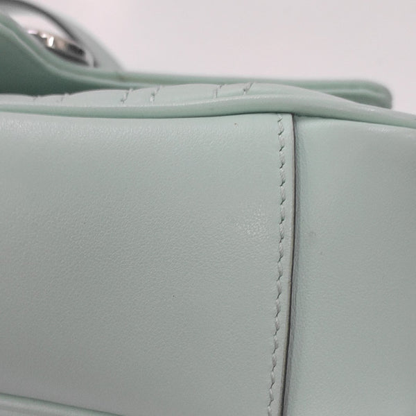 GG Marmont Small Quilted Calfskin Green