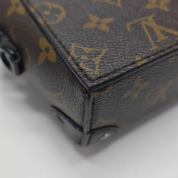 SOFT TRUNK Mini Monogram Coated Canvas Brown