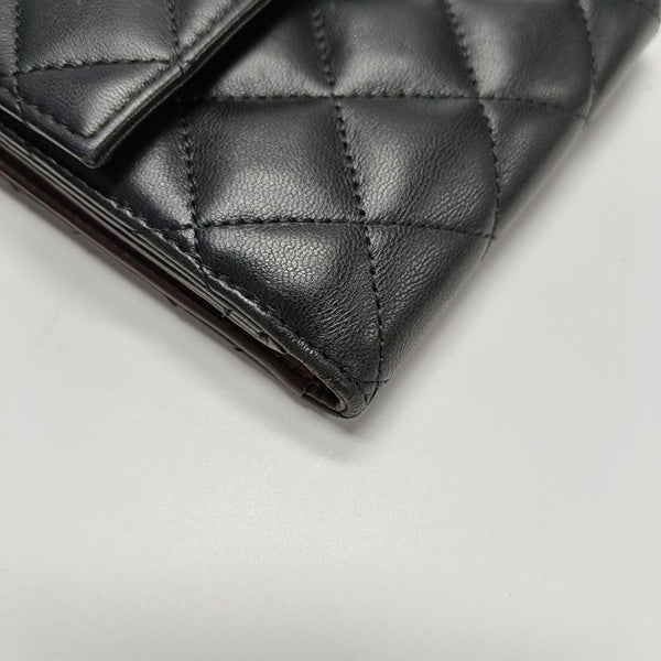 Quilted Lambskin Wallet Black