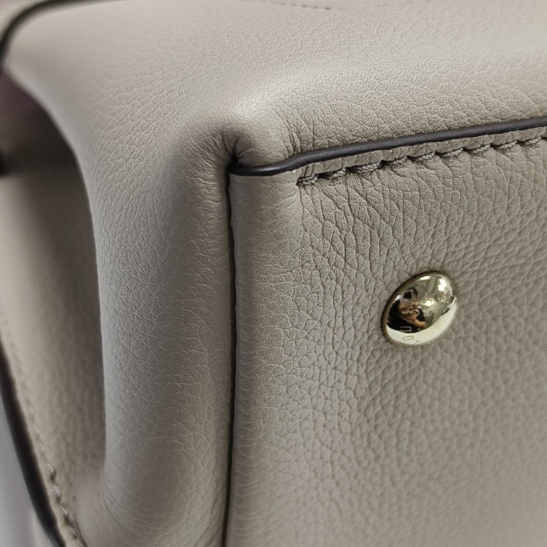 Calfskin Shoulder Bag Beige
