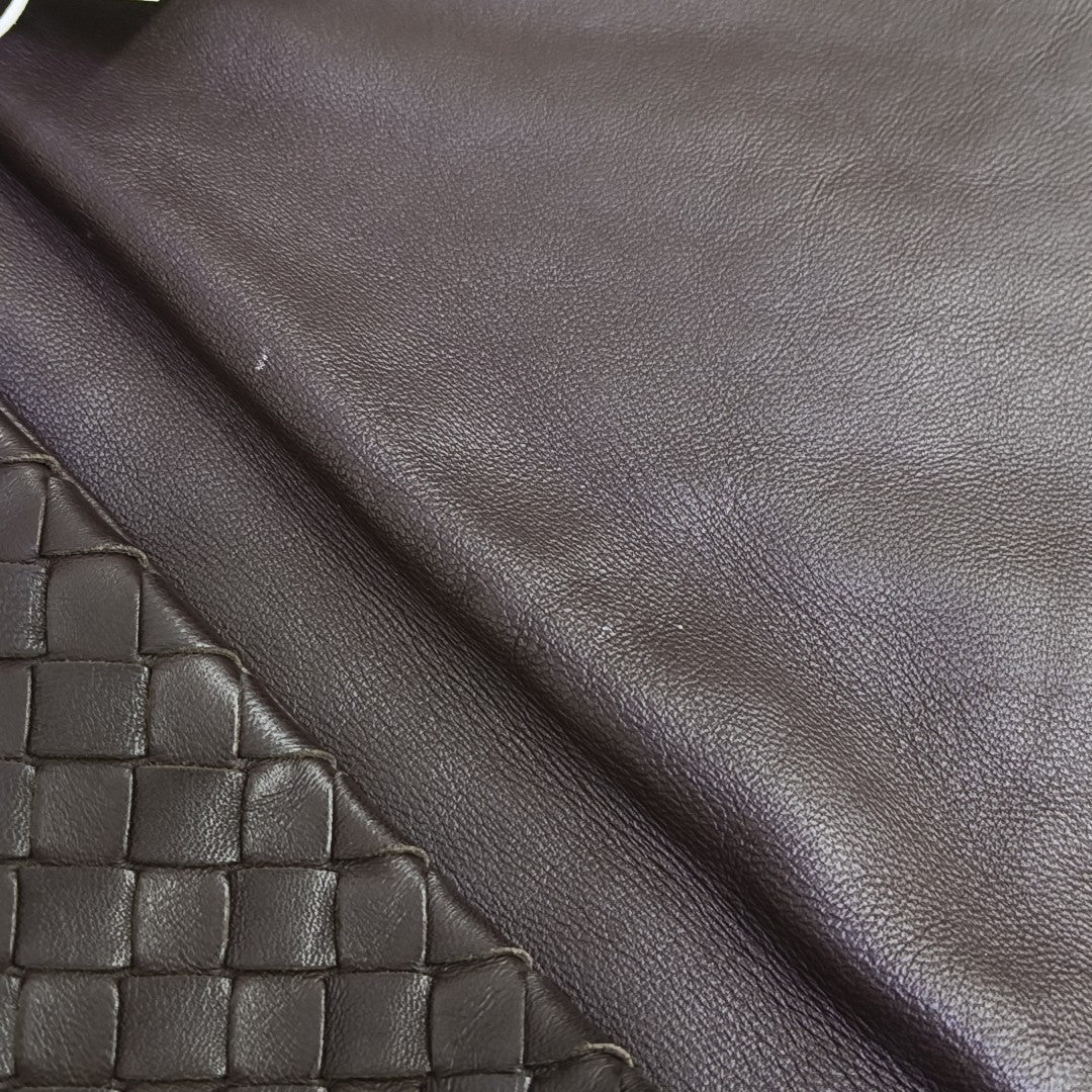 Lambskin Shoulder Bag Brown