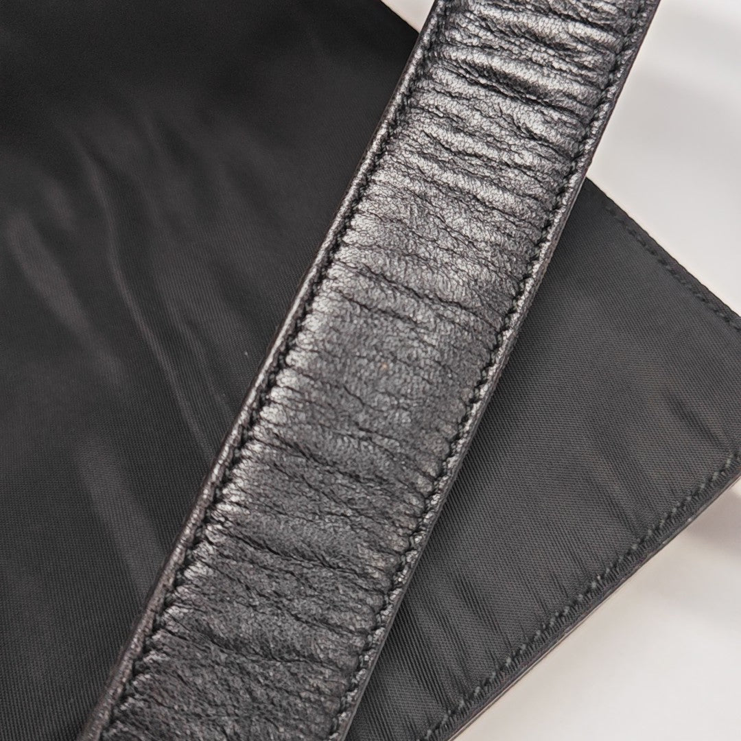 Nylon Shoulder Bag Black