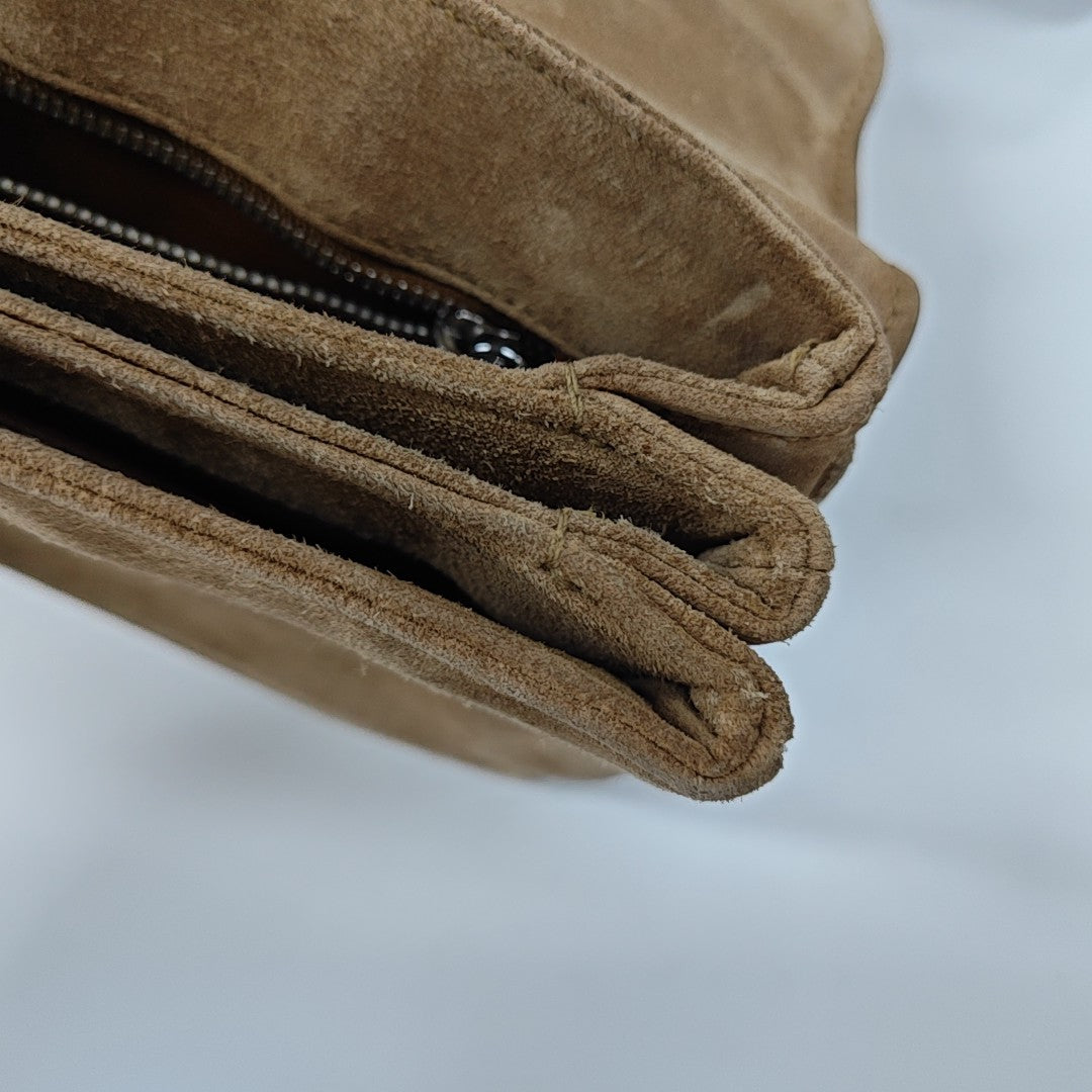 Suede Shoulder Bag Brown