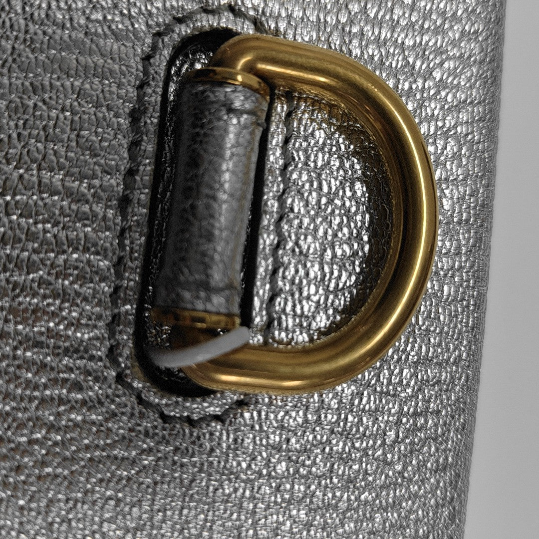 D-Ring Calfskin Silver