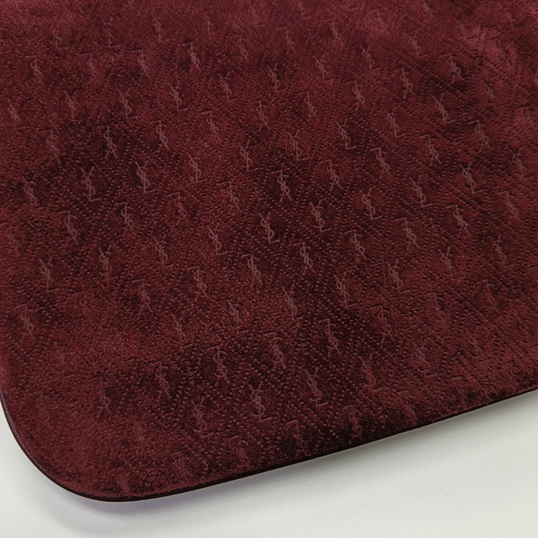 MONOGRAM ALL OVER Suede Red