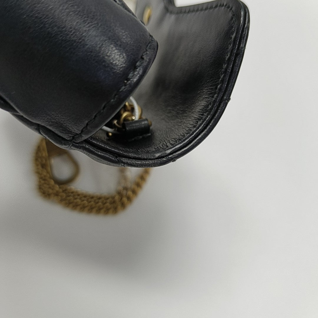 GG Marmont Mini Quilted Calfskin Black