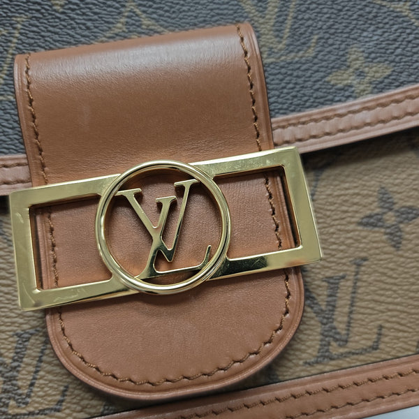 DAUPHINE Mini Monogram Coated Canvas Brown