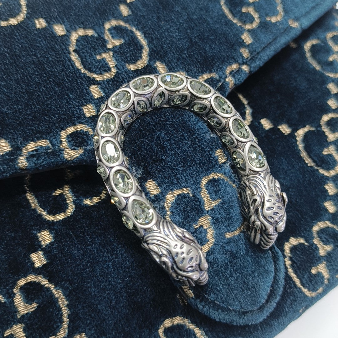 Dionysus Mini Monogram Velvet Blue