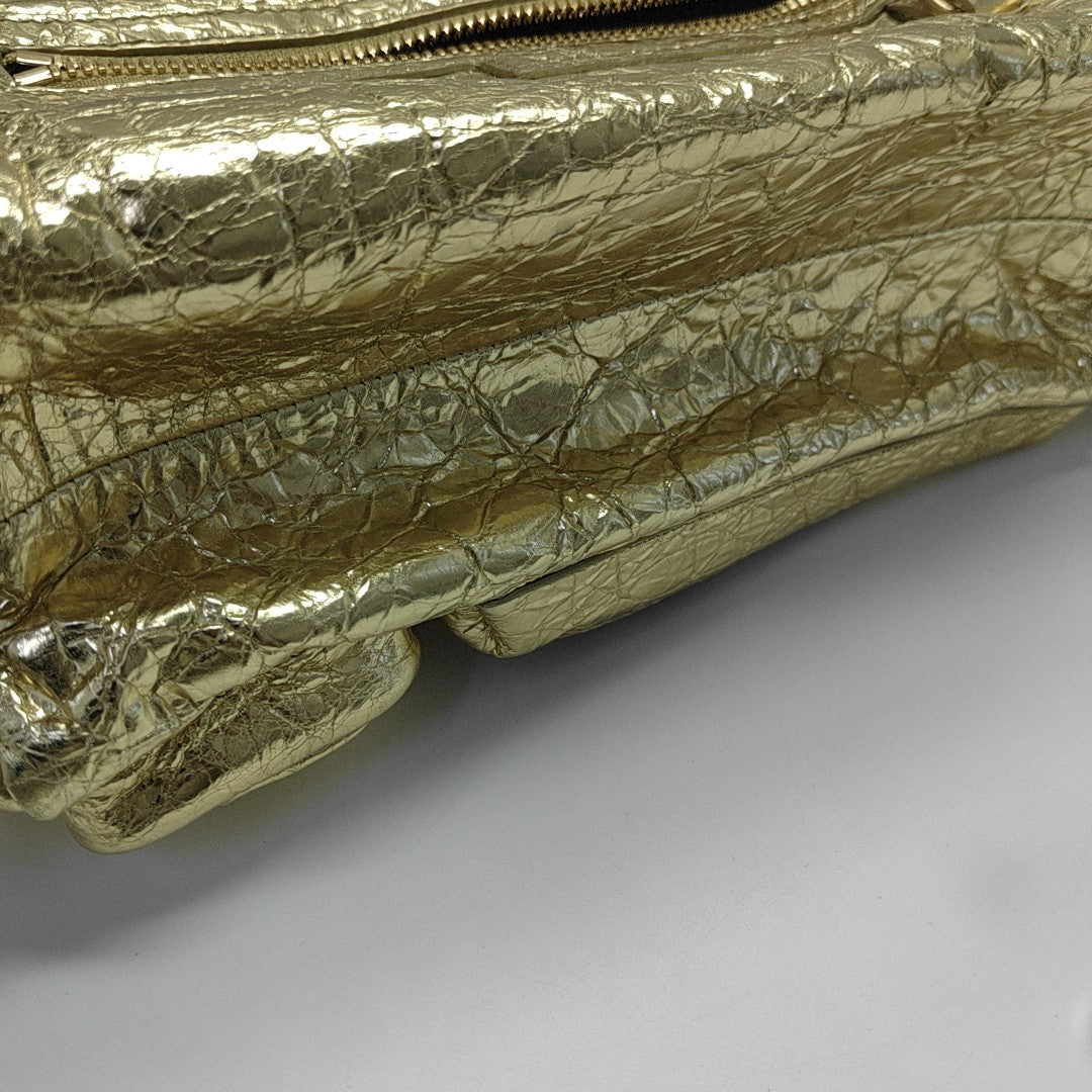 Lambskin Shoulder Bag Gold