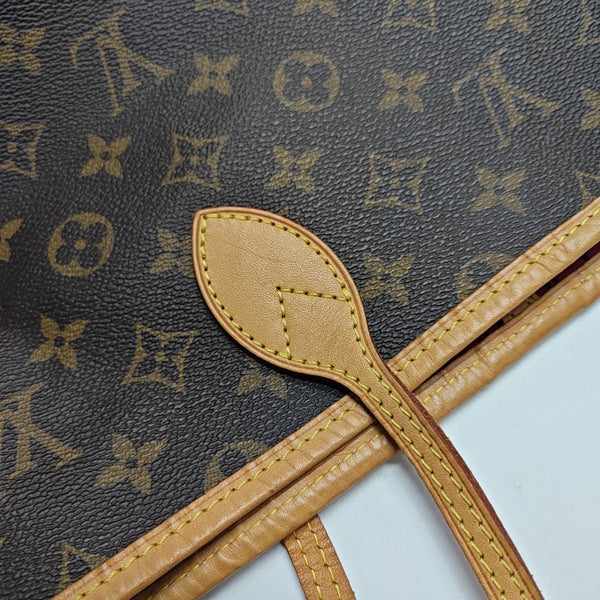 NEVERFULL GM Monogram Coated Canvas Brown