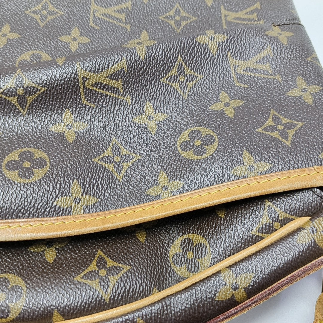 MENILMONTANT MM Monogram Coated Canvas Brown
