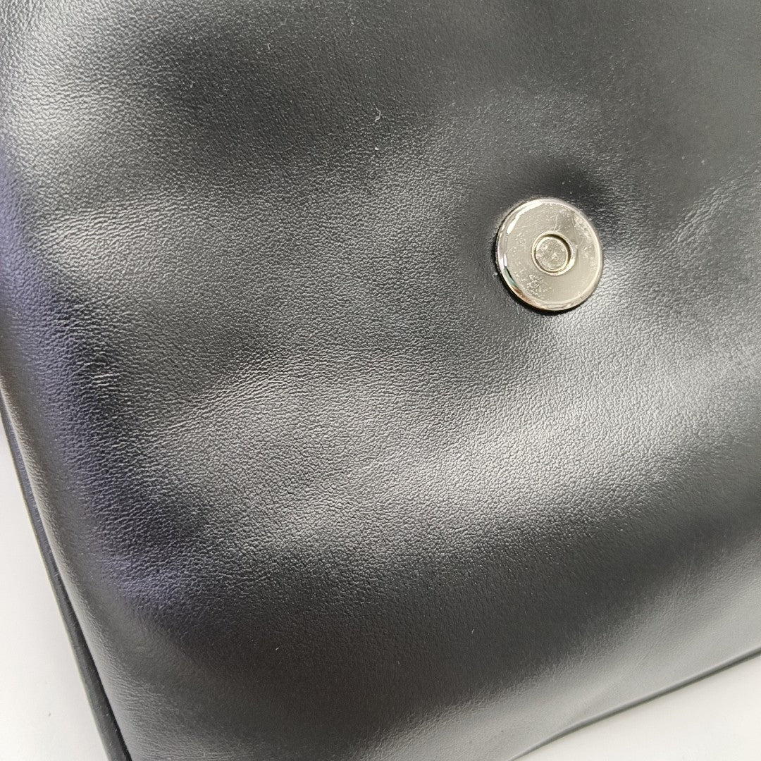 Calfskin Shoulder Bag Black