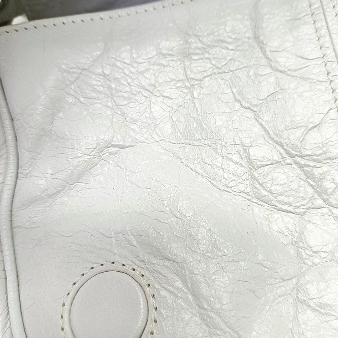 Authenticated pre-owned  Le Cagole XS Lambskin White - Shoulder Bag at Looply